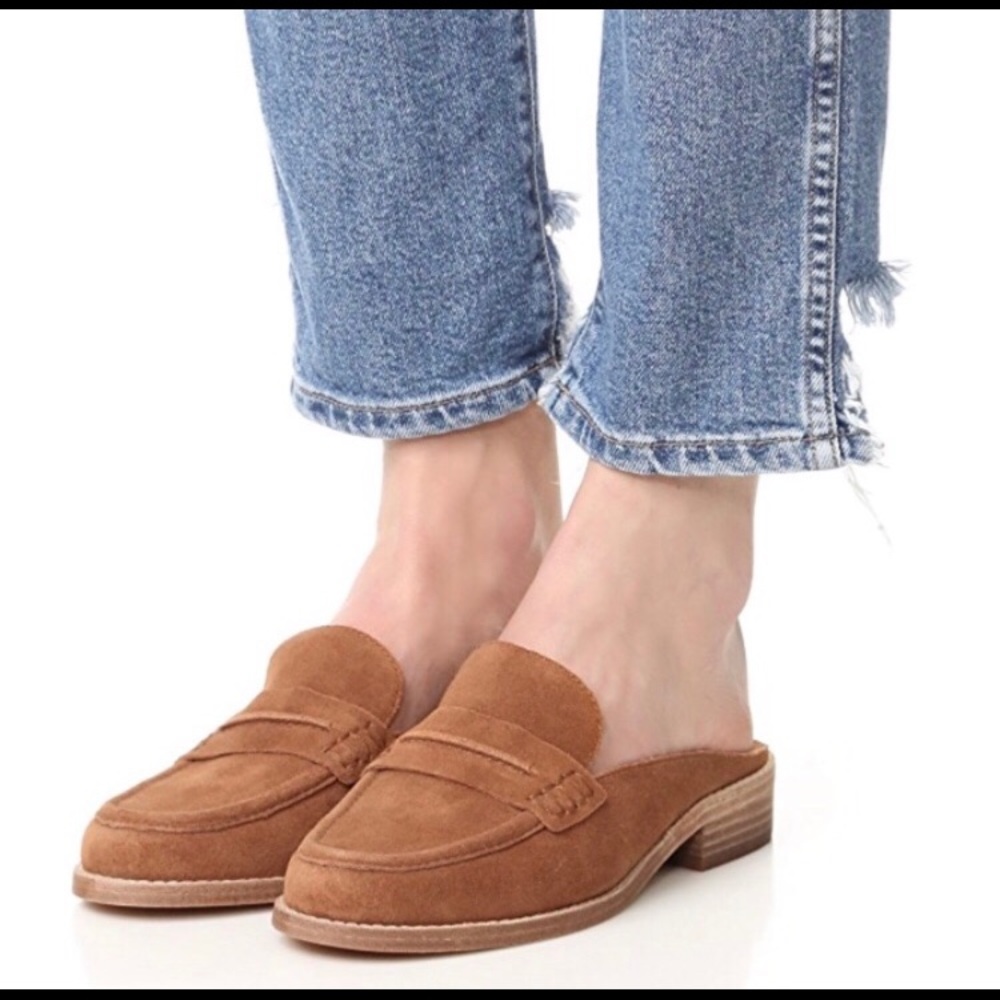 Madewell Elinor Suede Loafer Mules